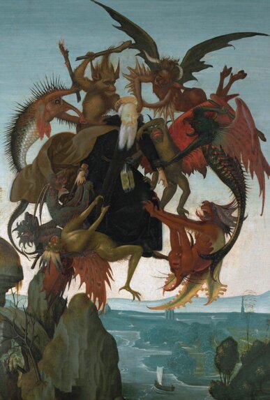 Els turments de Sant Antoni. Pintura de Michelangelo di Lodovico Buonarroti