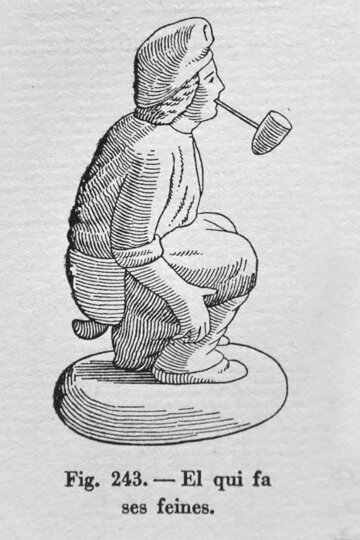 Il·lustració del caganer al Costumari Català