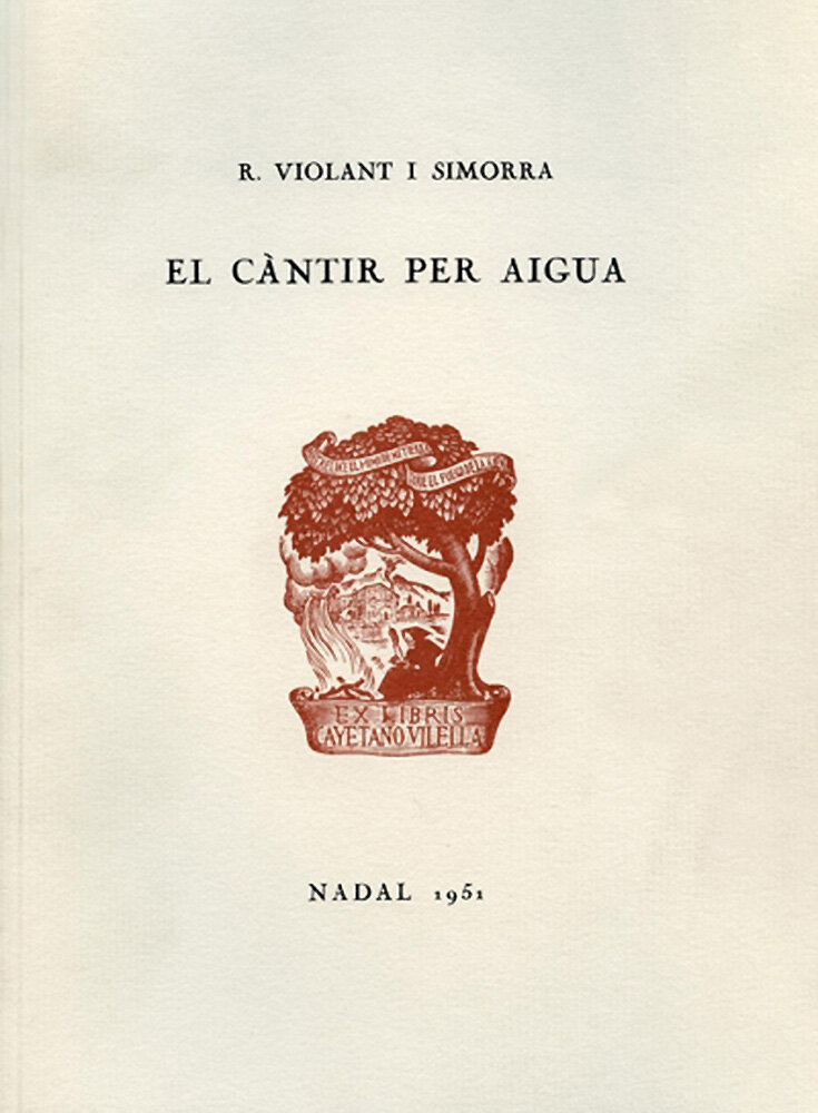 El càntir per aigua