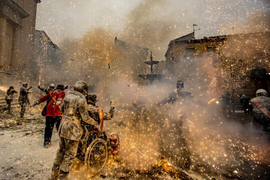 Llançament de coets. Foto: Ajuntament d'Ibi