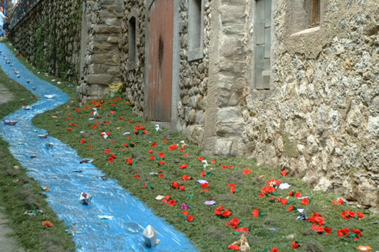 Un dels engalanaments