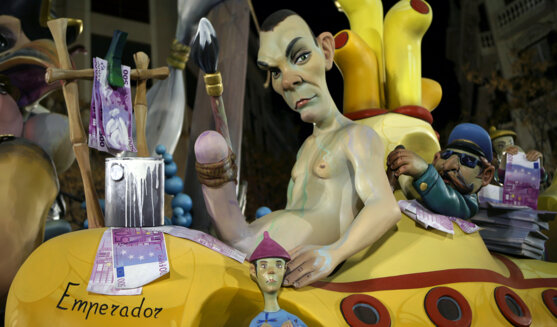 Sàtira a les Falles de València. Foto: Manel Carrera