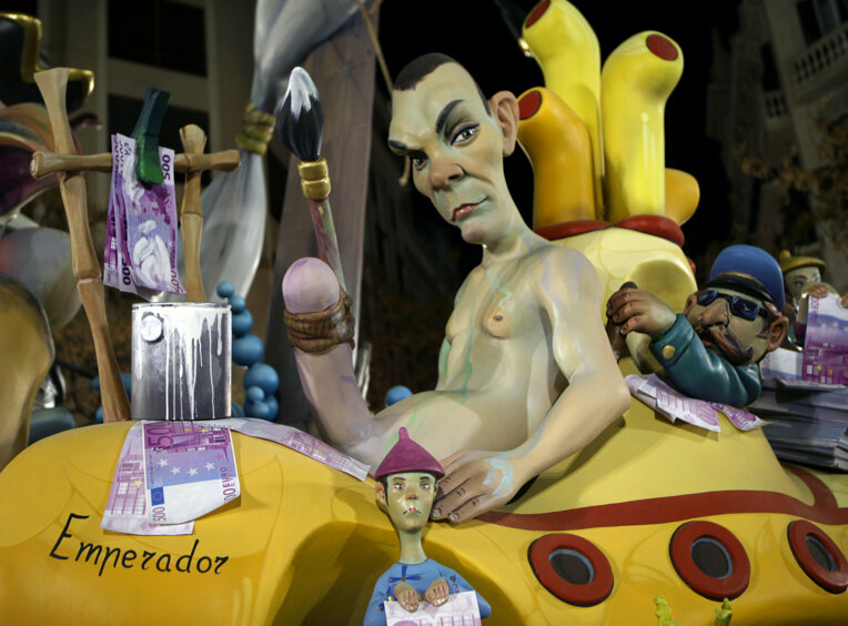 Sàtira a les Falles de València. Foto: Manel Carrera