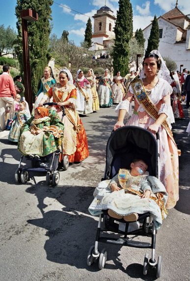 Falleres amb el seus xiquets