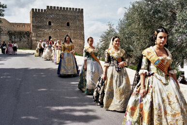 Les falleres desfilant