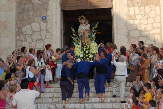 La sortida de la imatge de l'església