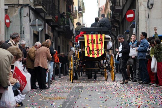 Les colles van en carros