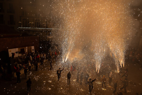 Un moment del correfoc