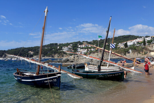 Embarcacions de vela llatina al Port Bo
