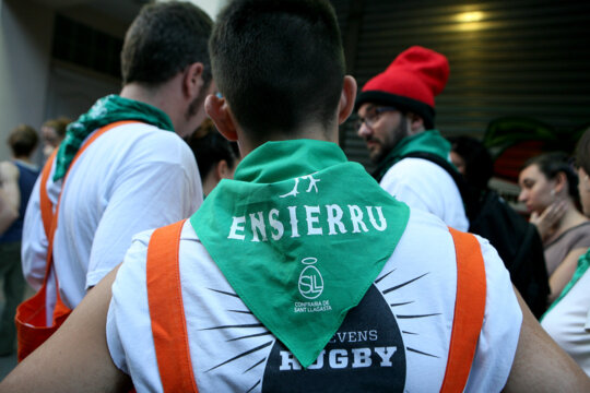 A punt de començar l'Ensierru