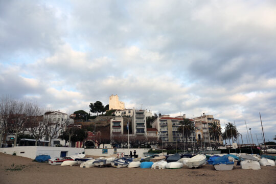 L'ermita, des de la platja