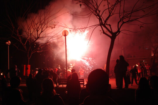 Un moment del correfoc