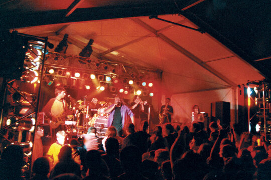 Un concert de música rock