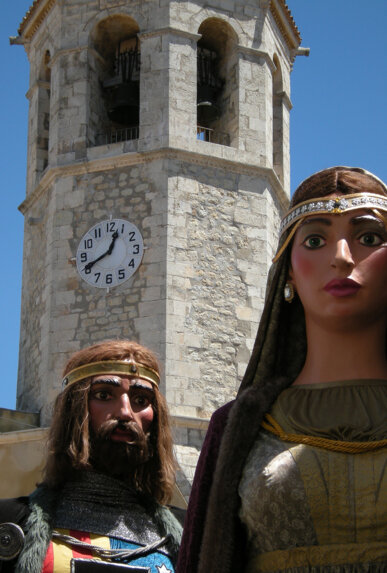 Els gegants durant la cercavila