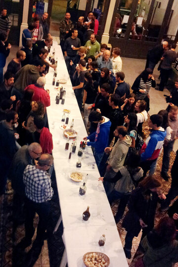 Taula amb les ratafies presentades