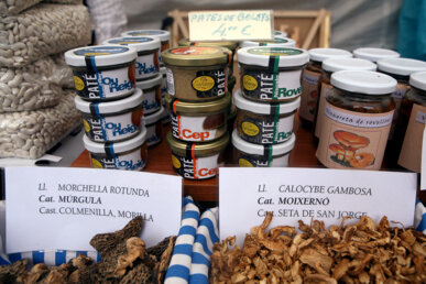 Parada en una fira de bolets