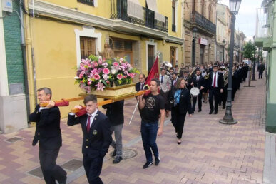 La cercavila d’arreplegada dels nous músics a Burjassot. Foto: Vicent Ruiz