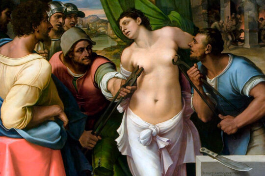 El martiri de santa Àgueda, pintura de Sebastiano del Piombo