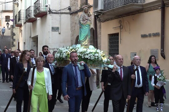 Processó amb la marededéu de Fontcalda