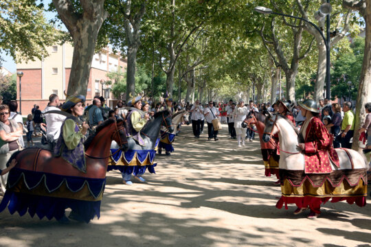 Ball de cavallets durant l'anada a Misericòrdia