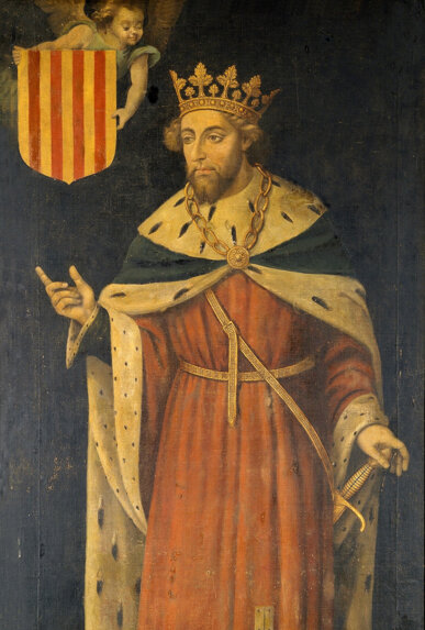 Retrat del rei En Jaume fet pel pintor italià Filippo Ariosto (1634)