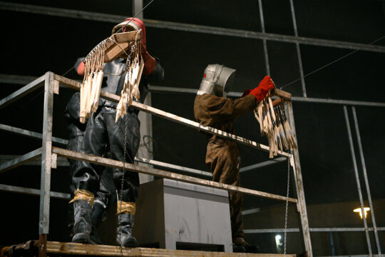 Preparant els coets del coetòdrom