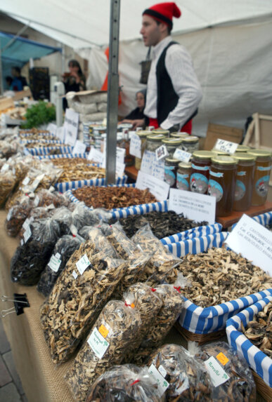 Una de les parades del mercat