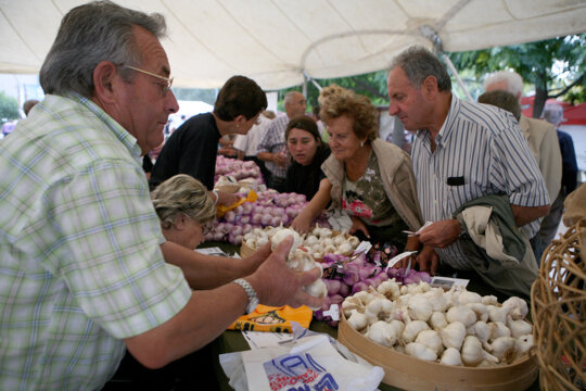 Comprant alls en una parada