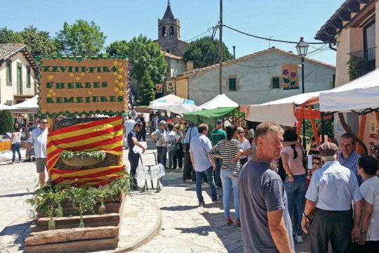Aspecte dels carrers durant la fira