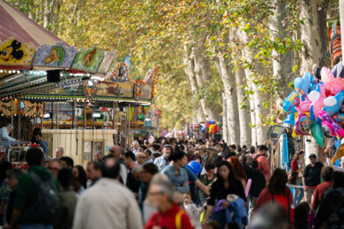 La fira d'atraccions a la Devesa