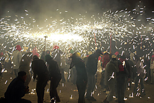 Un moment del correfoc