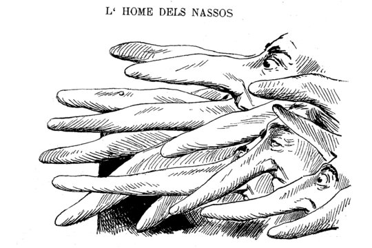Home dels Nassos. Esquella de la Torratxa 1892
