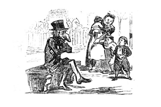 Dibuix al setmanari Lo Xanguet, 1867