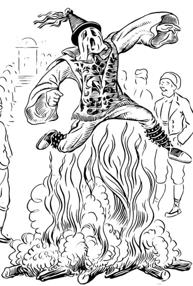 Il·lustració del Pollo de Moià al Costumari Català