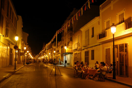 Sopant sota la corda amb els coets a Bétera