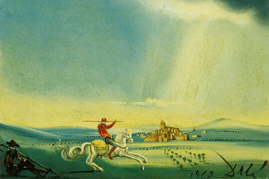 Quadre Saint Georges (Sant Jordi) de Salvador Dalí (1962). Foto: Fundació Gala-Salvador Dalí de Figueres