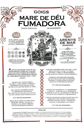 Goigs de la Mare de Deu Fumadora d'Arenys de Mar