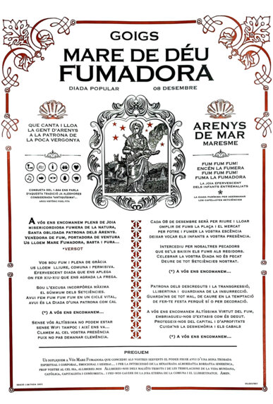 Goigs de la Mare de Deu Fumadora d'Arenys de Mar