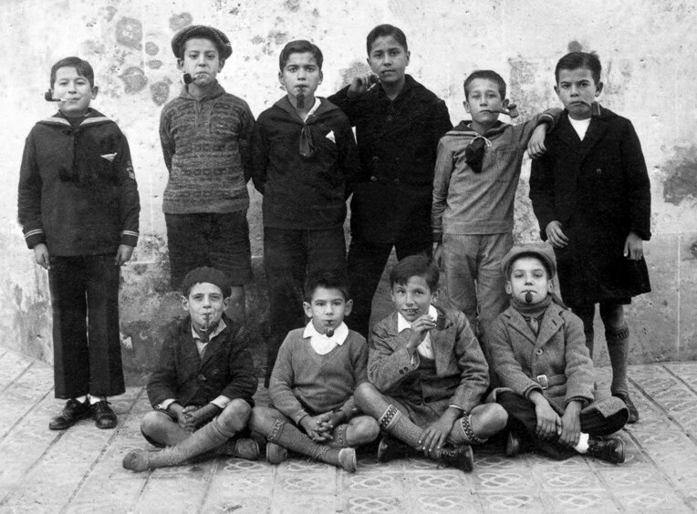 La Mare de Déu Fumadora a Arenys de Mar. Foto: Arxiu Fidel Fita