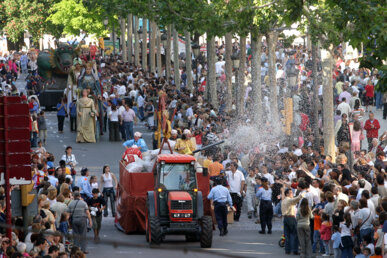 El Marraco a la Batalla de Flors. Foto: Ajuntament de Lleida