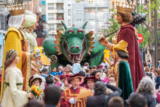 El Marraco durant el Pregó de Sant Anastasi. Foto: BlueCollectors
