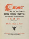 Cançoner de les obretes en nostra lengua materna