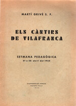 Els càntirs de Vilafranca: setmana pedagògica 21 a 28 abril del 1935