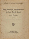 Goigs, romanços, estampes i auques de Sant Vicenç Ferrer