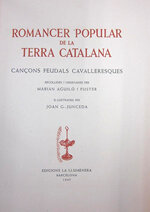 Romancer popular de la terra catalana. Cançons feudals cavalleresques