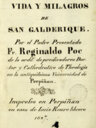 Compendio de la vida de Sant Galderique de Canigon y San Isidro de Madrid
