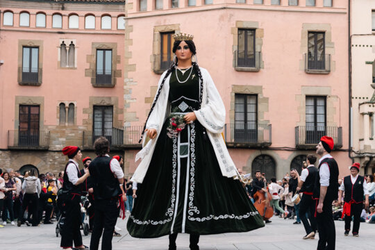 Passada del Ram a càrrec dels gegants