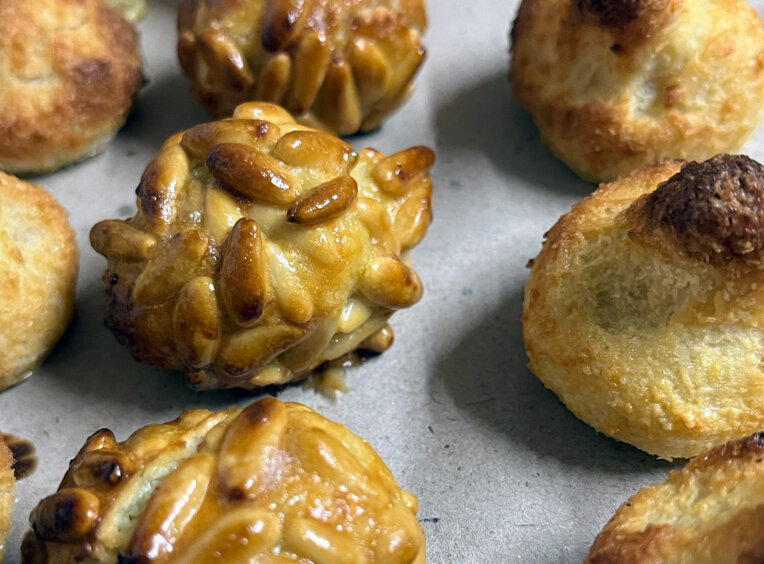Receptes de panellets amb pinyons