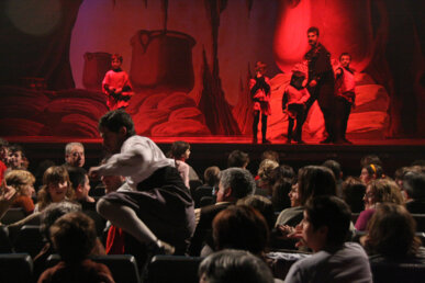 Els pastors s'escapen entre entre el públic