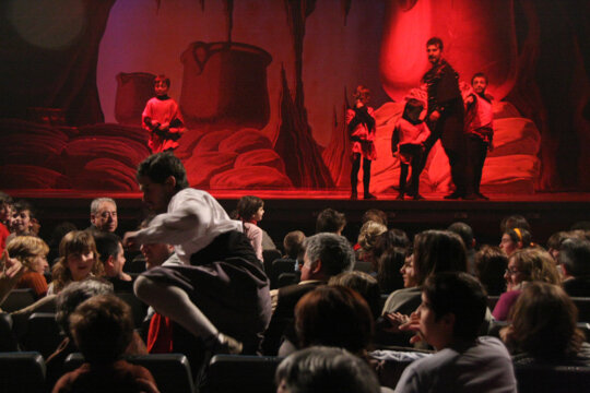 Els pastors s'escapen entre entre el públic